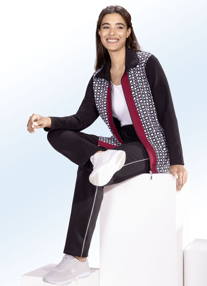 Vrijetijdspak met pijpen met rechte uiteinden 