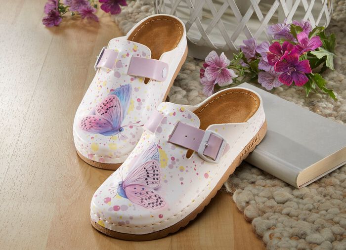 Comfortabele klomp met zacht foam voetbed 