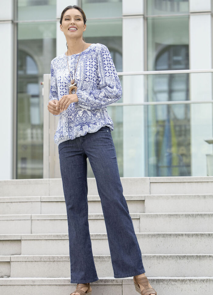 Tuniek met elastische boorden 