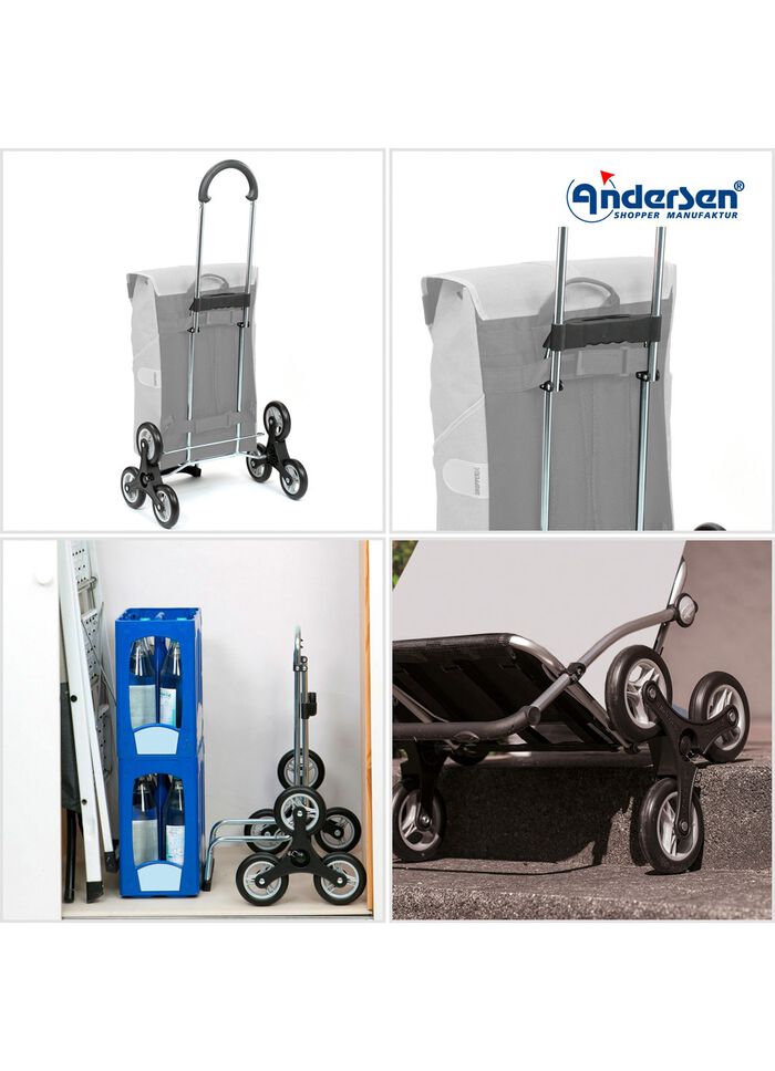 Lichtgewicht en robuuste boodschappentrolley van Andersen MUNT