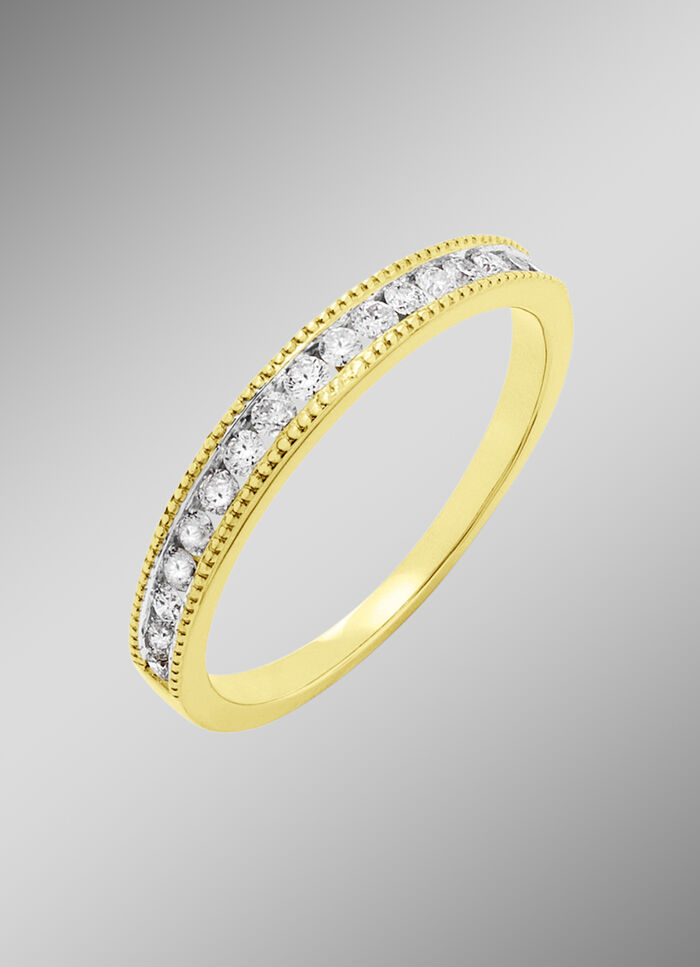 Prachtige damesring met diamanten