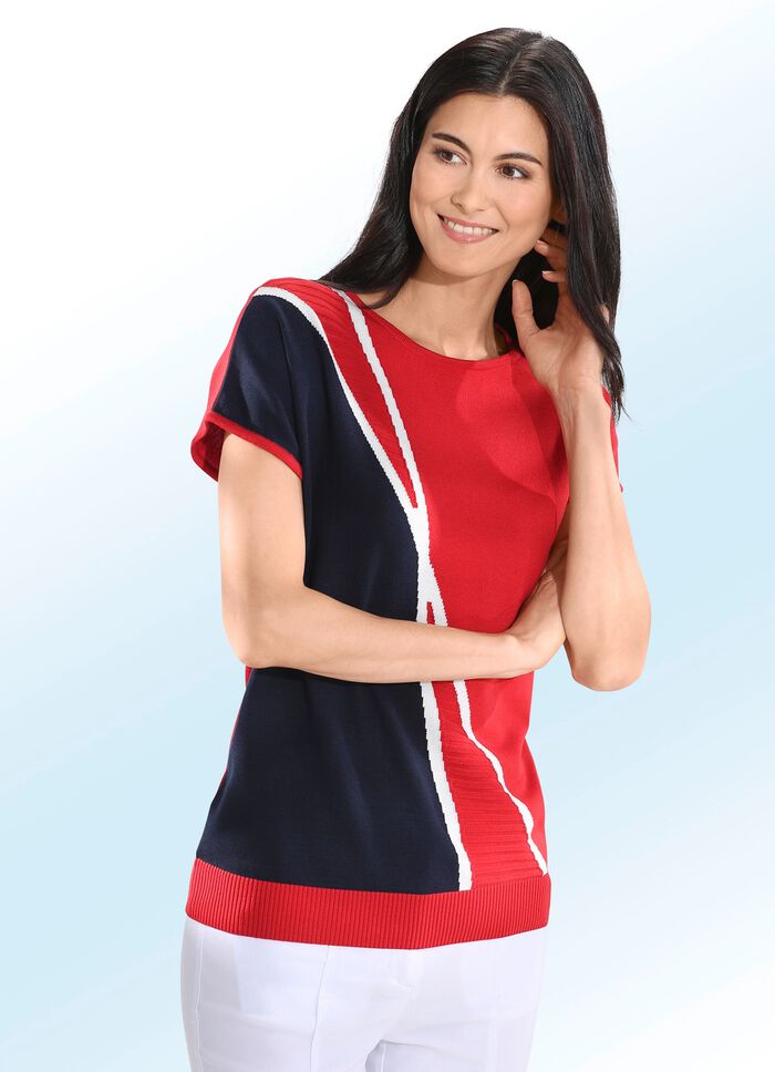 Trui in een elegant design met een fijne structuur 