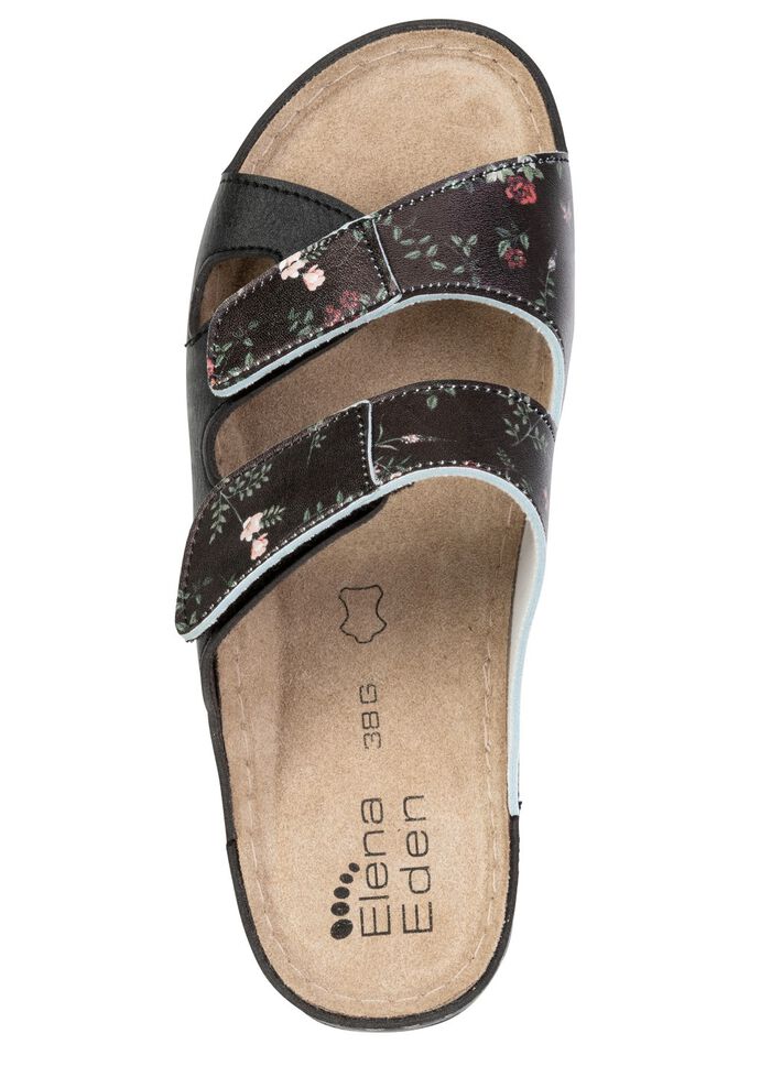 ELENA EDEN, klassieke damesmuiltjes, breedte G, met klittenbandsluiting 