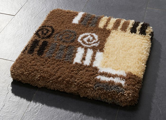 Badkamerset met antislip latex achterkant 