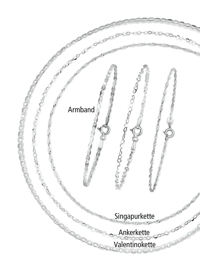 Elegante 6-delige zilveren sieradenset 