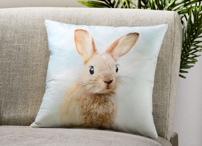 Kussensloop in fluweellook 