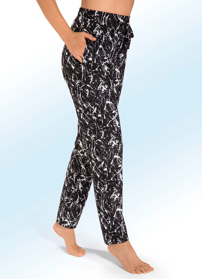 Broek met comfortabele elastische tailleband 