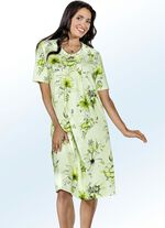 Nachthemd met kanten band en voorpand 