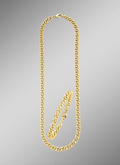 Sieradenset met 2-delige achtvormige ketting 