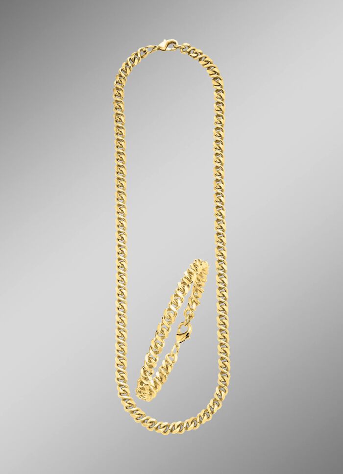 Sieradenset met 2-delige achtvormige ketting 