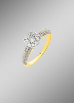 Aantrekkelijke damesring met diamanten 