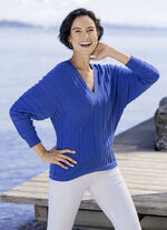 vleermuisvormige trui 