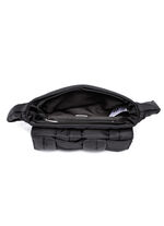 Collezione Alessandro tas gemaakt van delicaat glanzend textielmateriaal ZWART