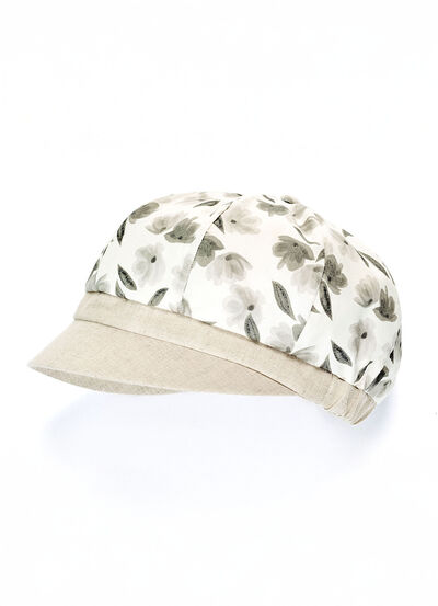 Modieuze dames krantenjongenspet met elastische inzet 