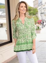 Shirt tuniek met manchetten 