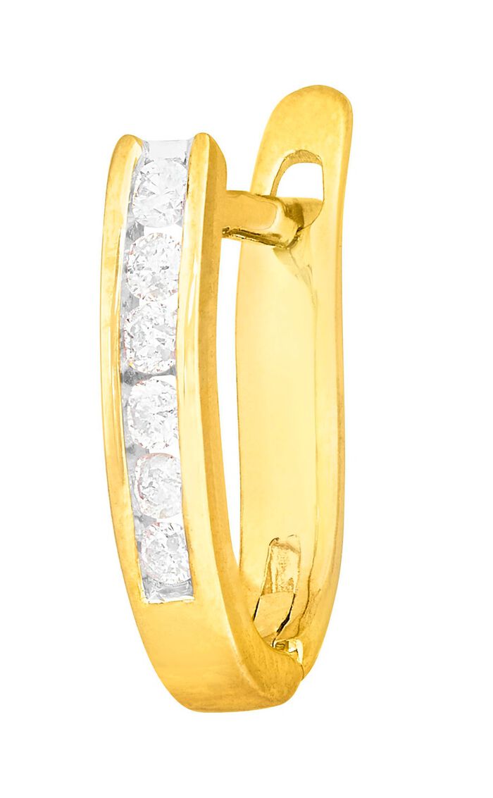 Klassieke oorringen met diamanten 