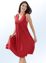 Set van twee jurken met decoratieve ruches 1X ROOD, 1X ZWART