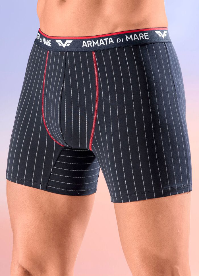 Vierpack boxershorts met elastische tailleband 