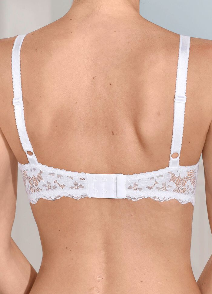 Laurina beugelbeha van elastische kant 