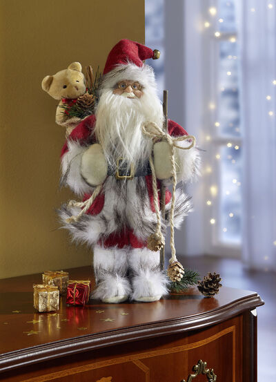 Kerstman met teddybeer 