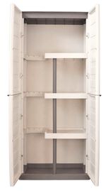 Praktische tuinkasten met stalen scharnieren BEIGE-GRIJS