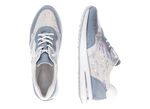 Sneakers met glinsterende pailletten BLEU-WIT