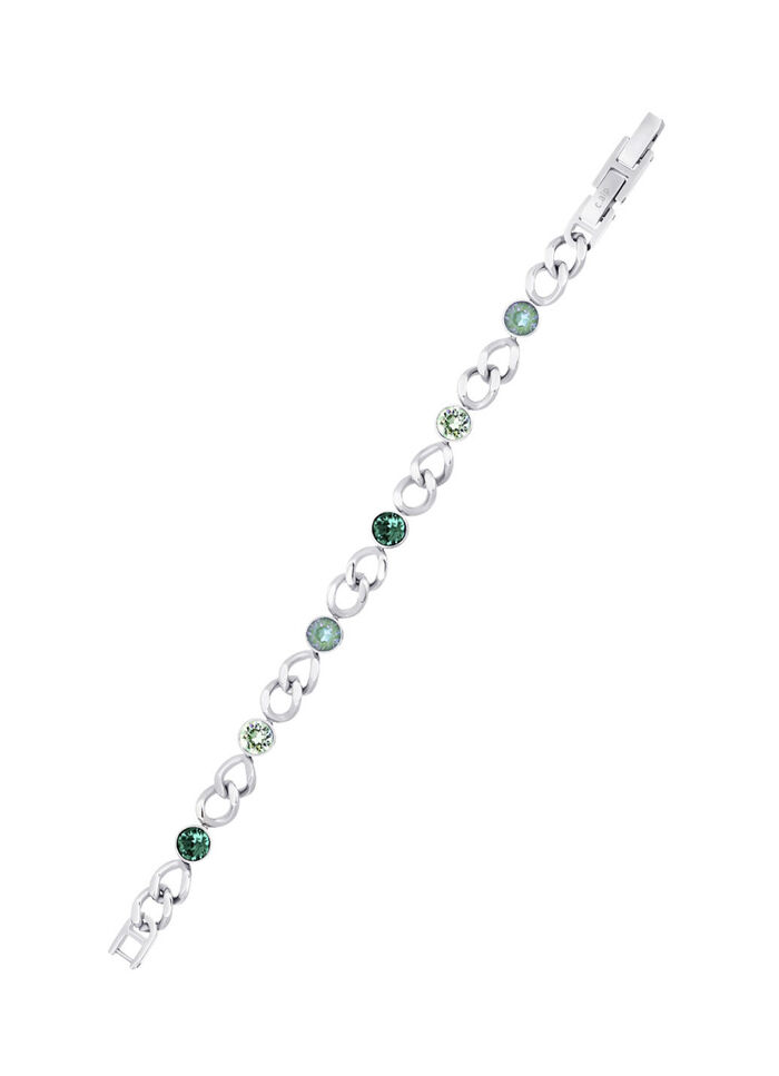 Armband met groene kristallen 