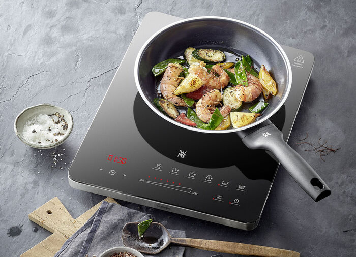 WMF inductiekookplaat voor veilig en energiebesparend koken ZWART