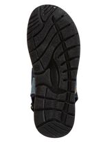 Synthetische en textiel sandaal BLAUW-GRIJS