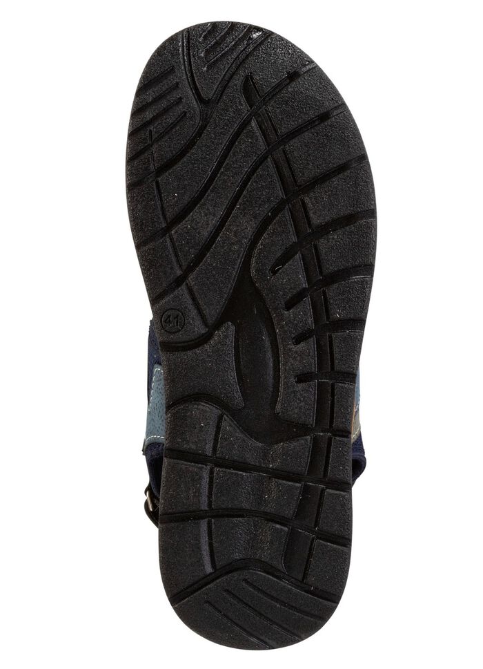 Synthetische en textiel sandaal BLAUW-GRIJS