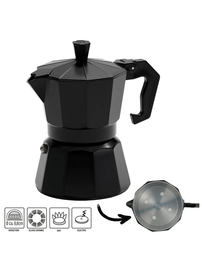 Espressoset, 4-delig ZWART