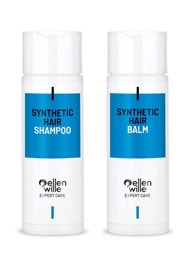 Pruikenshampoo of conditioner voor synthetische pruiken 