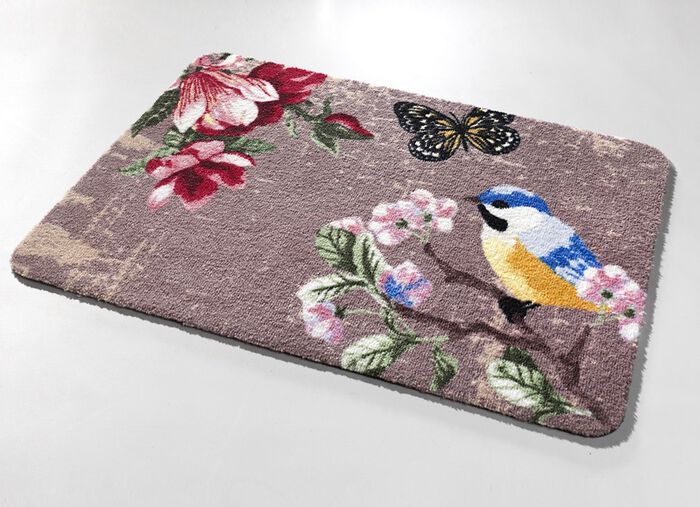 Deurmat pimpelmees in verschillende afmetingen 