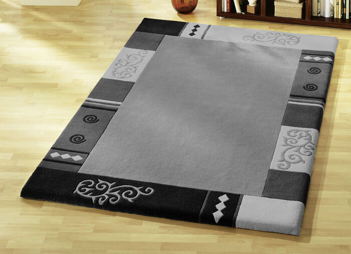 Handgetufte bruggen, vloerkleden en bedrokken GRIJS