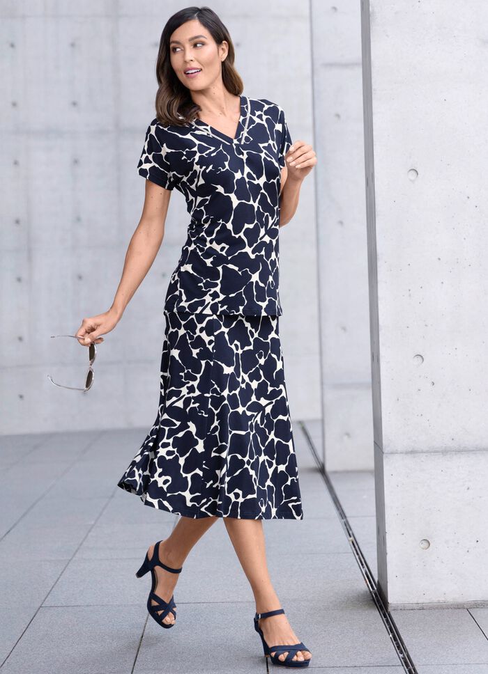 Rok in licht uitlopende vorm 