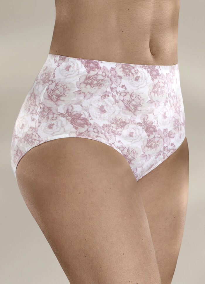 Verpakking met vier slips met bloemetjesdessin 