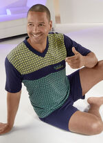 Shortama met V-hals 