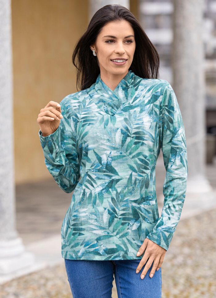 Trui met een verfijnde V-hals 