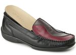 Mocassinloafers van Chevreau-nappaleer ZWART-MEERKLEURIG