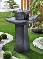 Zonnefonteinpagode met een bedrieglijk echte steenlook 