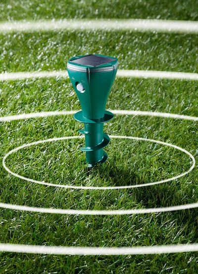 Mollenverjager met vijzel 