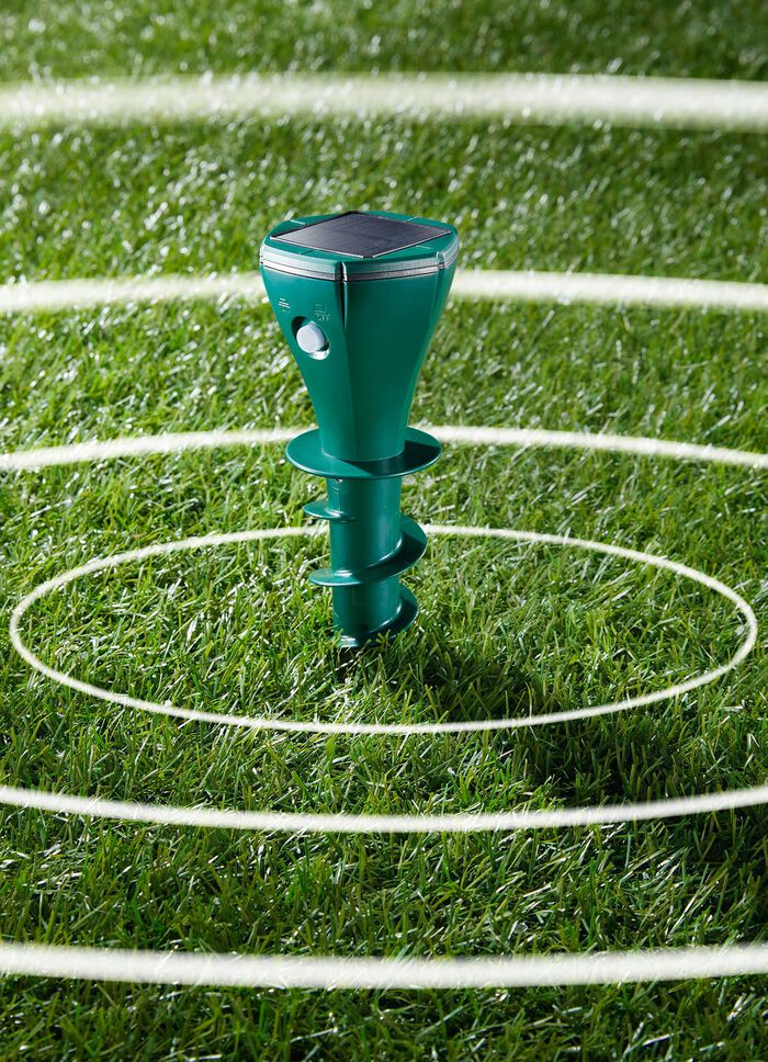 Mollenverjager met vijzel 