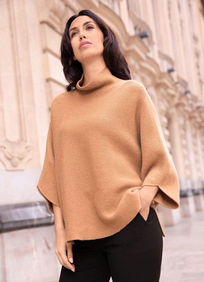 Trui met scheerwol en kasjmier 