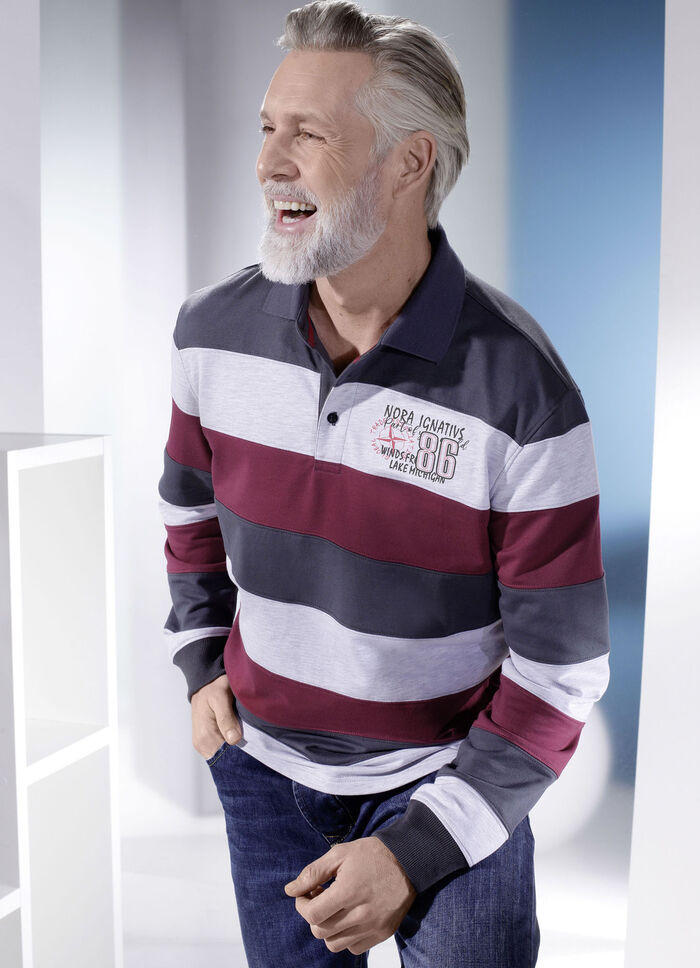 Poloshirt met korte knoopsluiting 