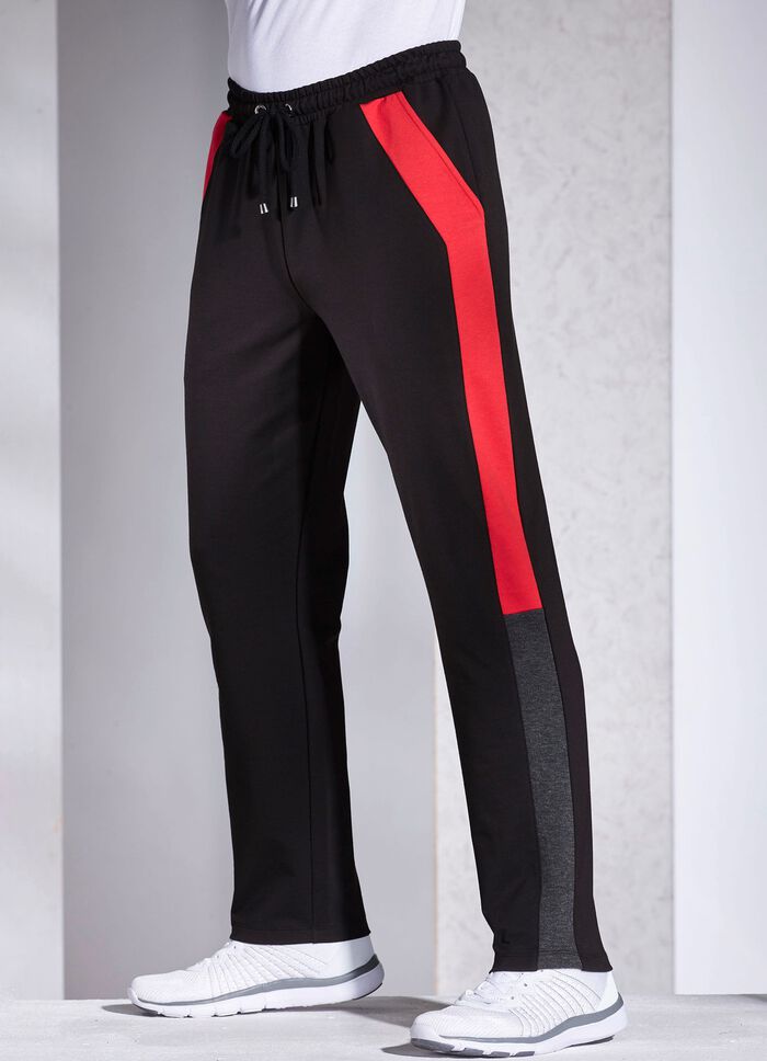 Casual broek met zijzakken 