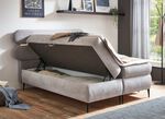 Boxspringbed met LED-verlichting. GRIJS