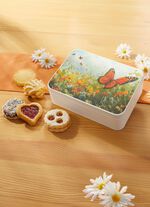 metalen blik met zoete vulling 