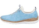 Rieker sneakers met elastische decoratieve vetersluiting 