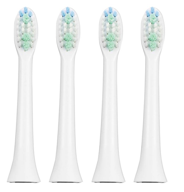 Tandenborstelopzetstukken, set van 4 