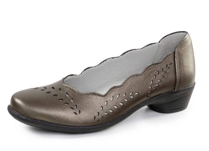 ELENA EDEN, stijlvolle damespumps, breedte H, met uitneembaar voetbed ANTIEK BRONS